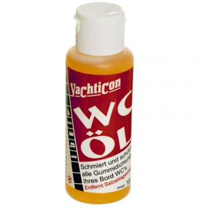 WC Öl 100 ml Yachticon schmiert & schützt alle Gummidichtungen Ihres Bord WC´s