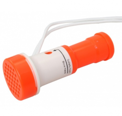 Signalhorn Blashorn zum Reinpusten "Autark" Orange aus Kunststoff Segel-Boot
