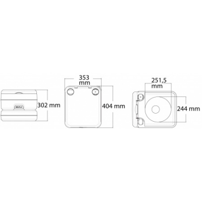 Toilette Tragbares WC Mobiles Klo Deluxe Camping Boot Caravan Reisetoilette