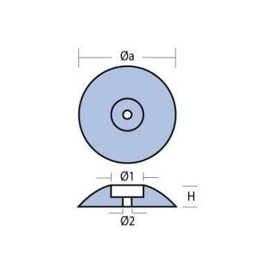 Telleranode Magnesium Paarweise Ruderblattanode Opferanode Schutzanode Rundanode