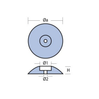 Telleranode Magnesium Paarweise Ruderblattanode Opferanode Schutzanode Rundanode